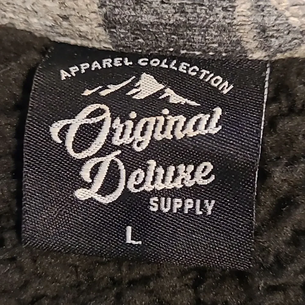 Original Deluxe Supply Black and Gray Cozy Jacket
